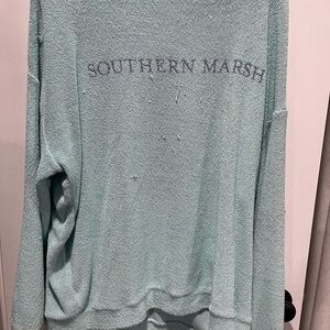 Southern Marsh Aqua Pullover